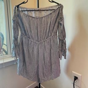 Cute off the shoulder romper!